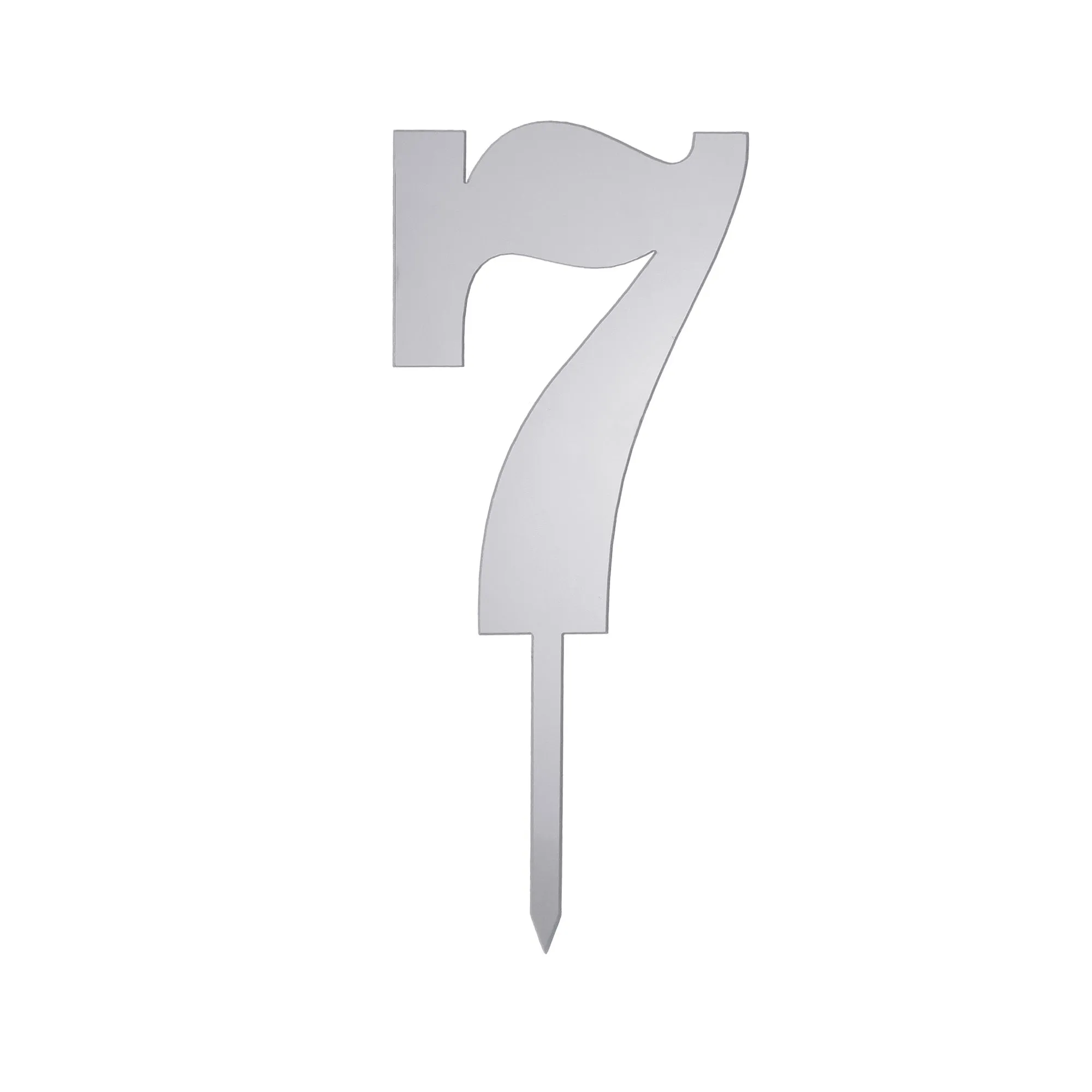 Metallic Acrylic Cake Topper Numbers, 4-1/2-inch