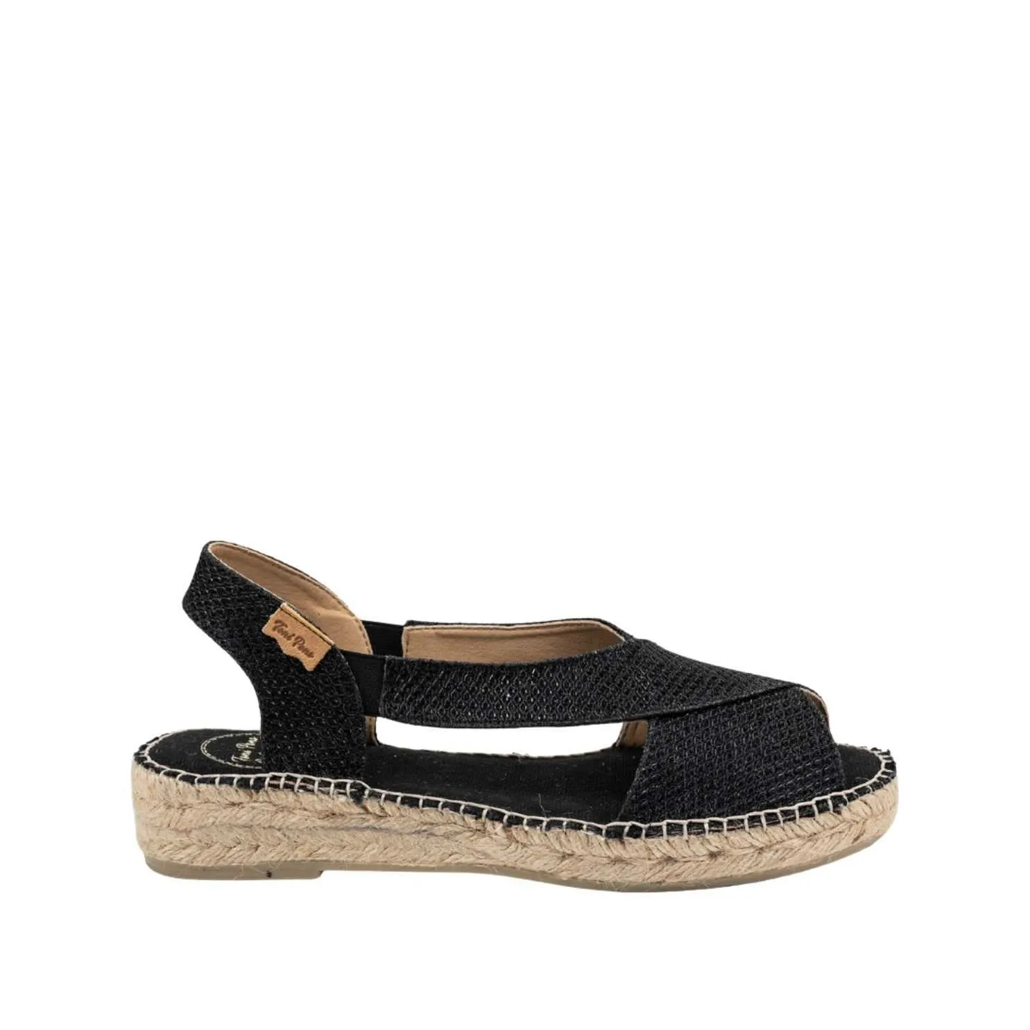 Metallic Cotton Blend Wedge Espadrille for Women - Elda-S