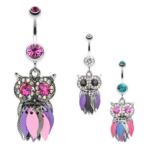 Metallic Feathered Owl Belly Bars