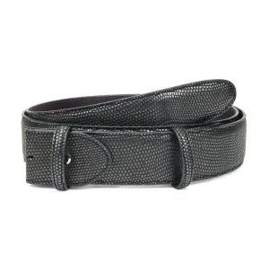 Metallic Hued Lizard Texture Belt Strap