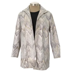 Metallic Tie Dye Long Jacket