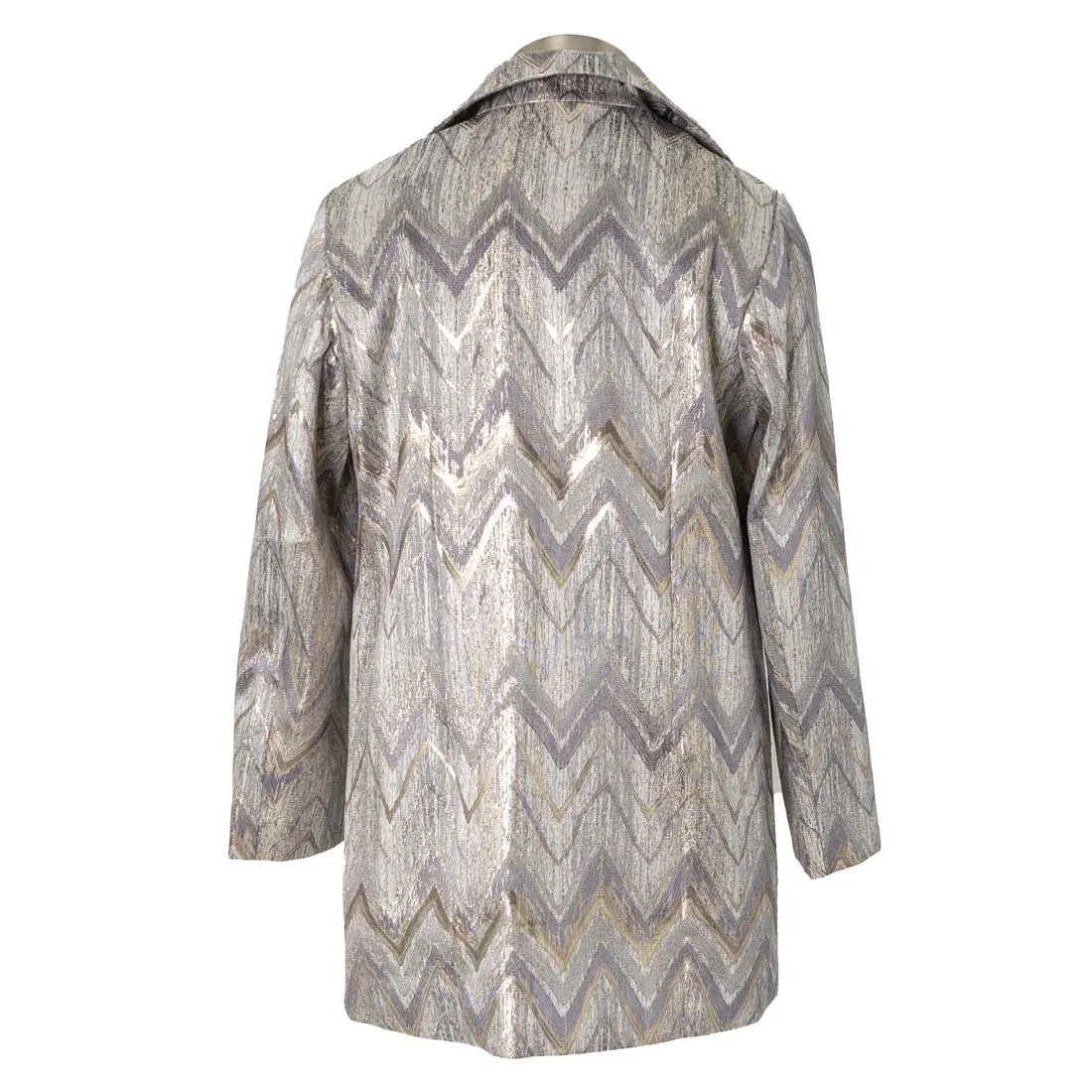 Metallic Tie Dye Long Jacket