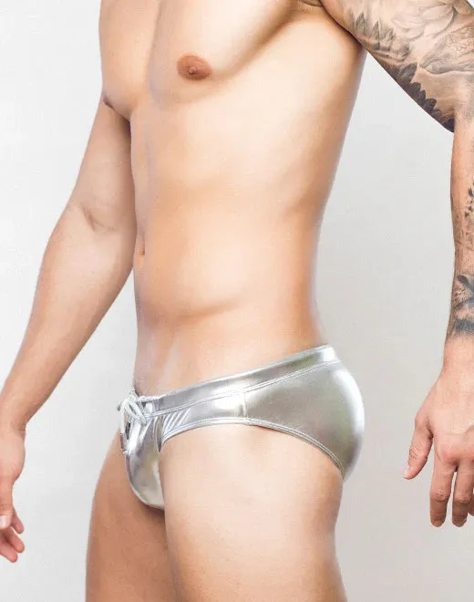 METALUX Silver Foil Swim Brief