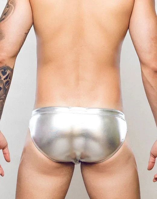 METALUX Silver Foil Swim Brief