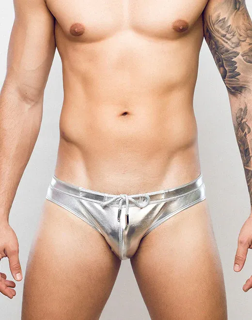 METALUX Silver Foil Swim Brief