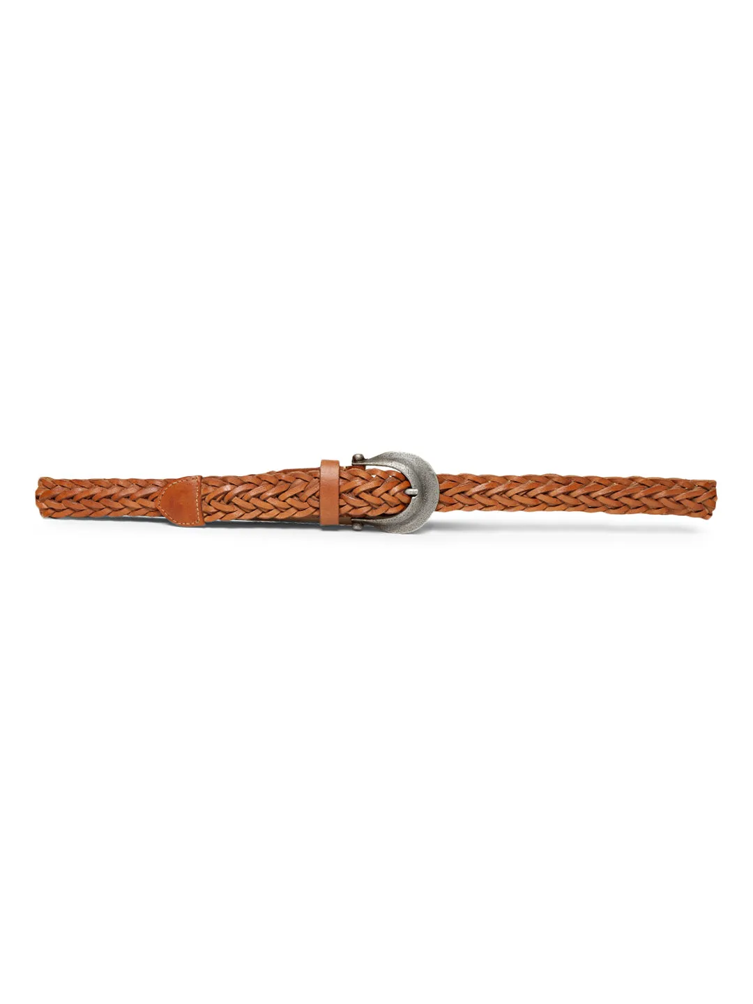 Meticulously Crafted Tan Woven Belt By Art N Vintage