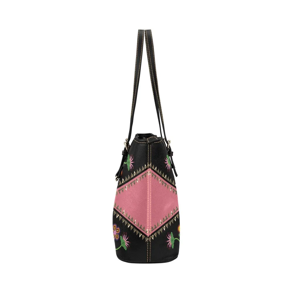 Metis Black Leather Tote