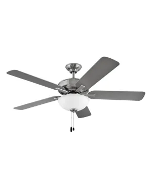 Metro Illuminated 52" Ceiling Fan in Brushed Nickel