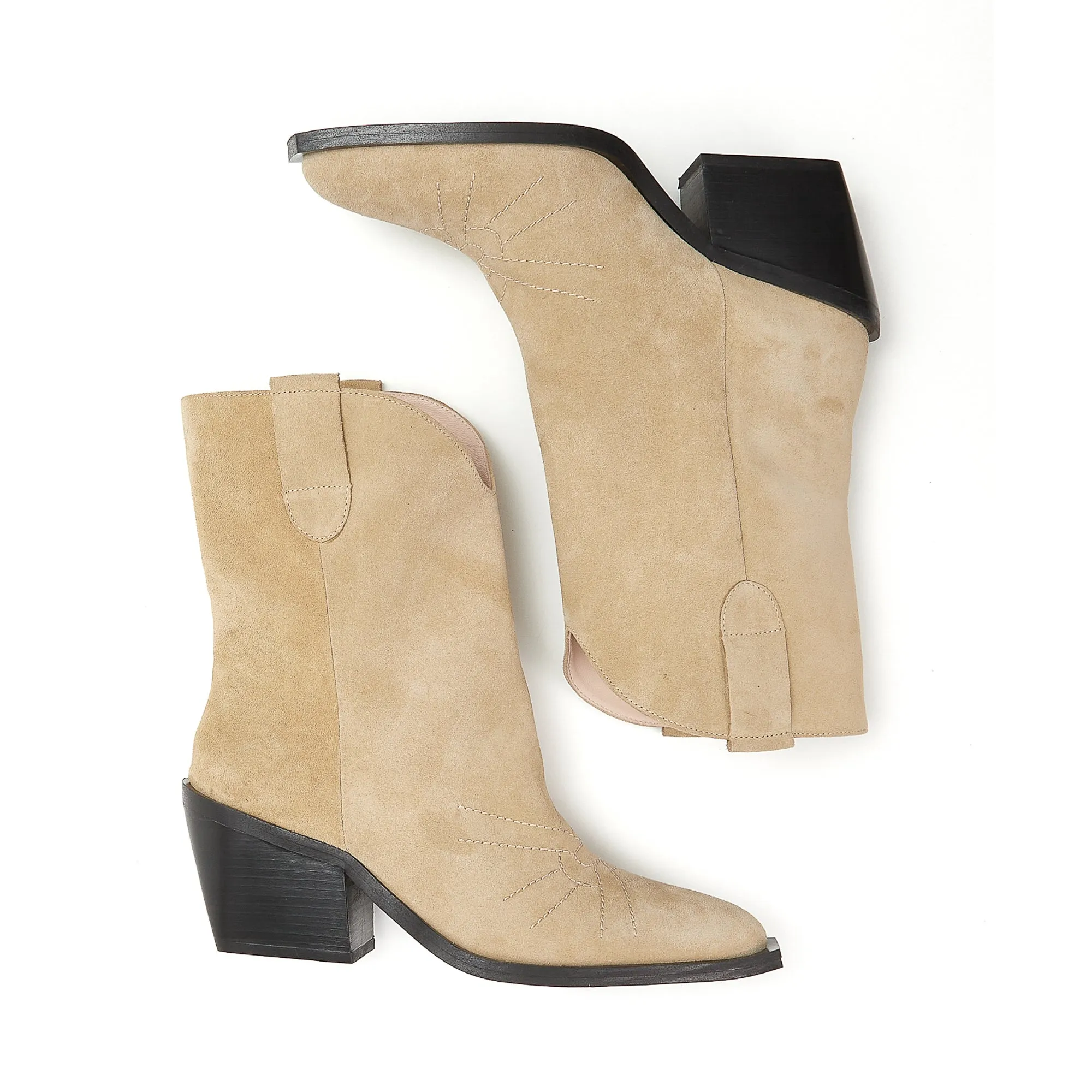 METTE ankle boot-Beige