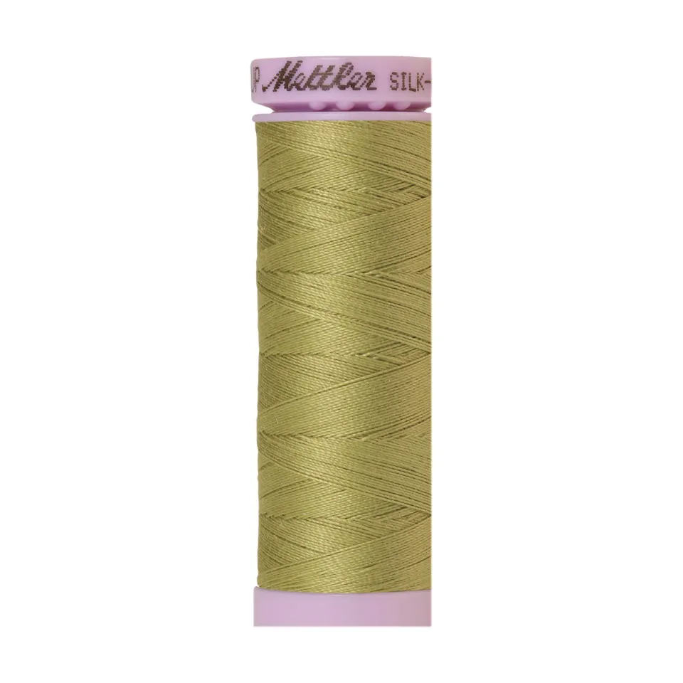 Mettler Silk-Finish 50wt Solid Cotton Thread 164yd/150M Seaweed 1148