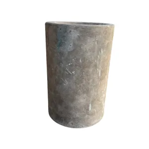 Mexican Cylindrical Stone Planter