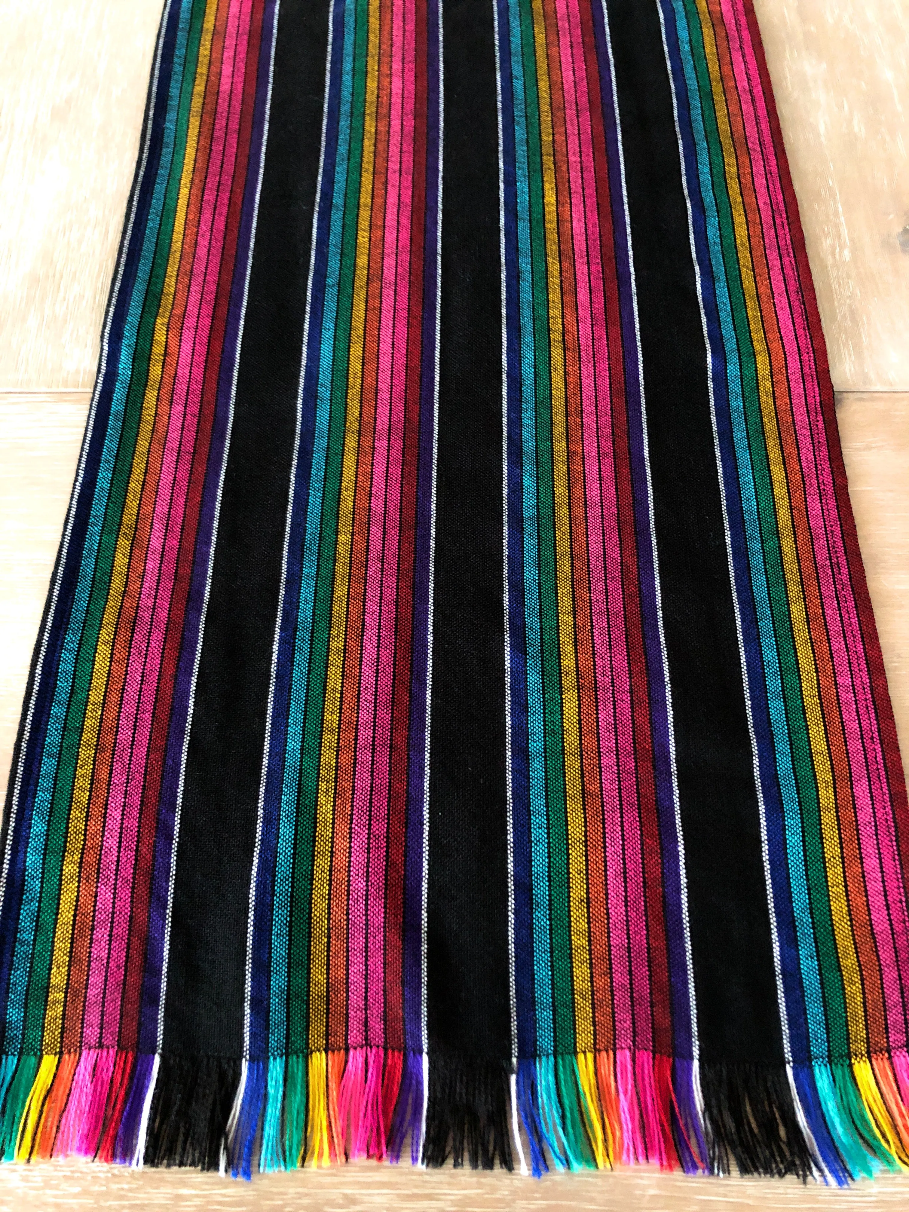 Mexican striped Table Runner - wide stripe