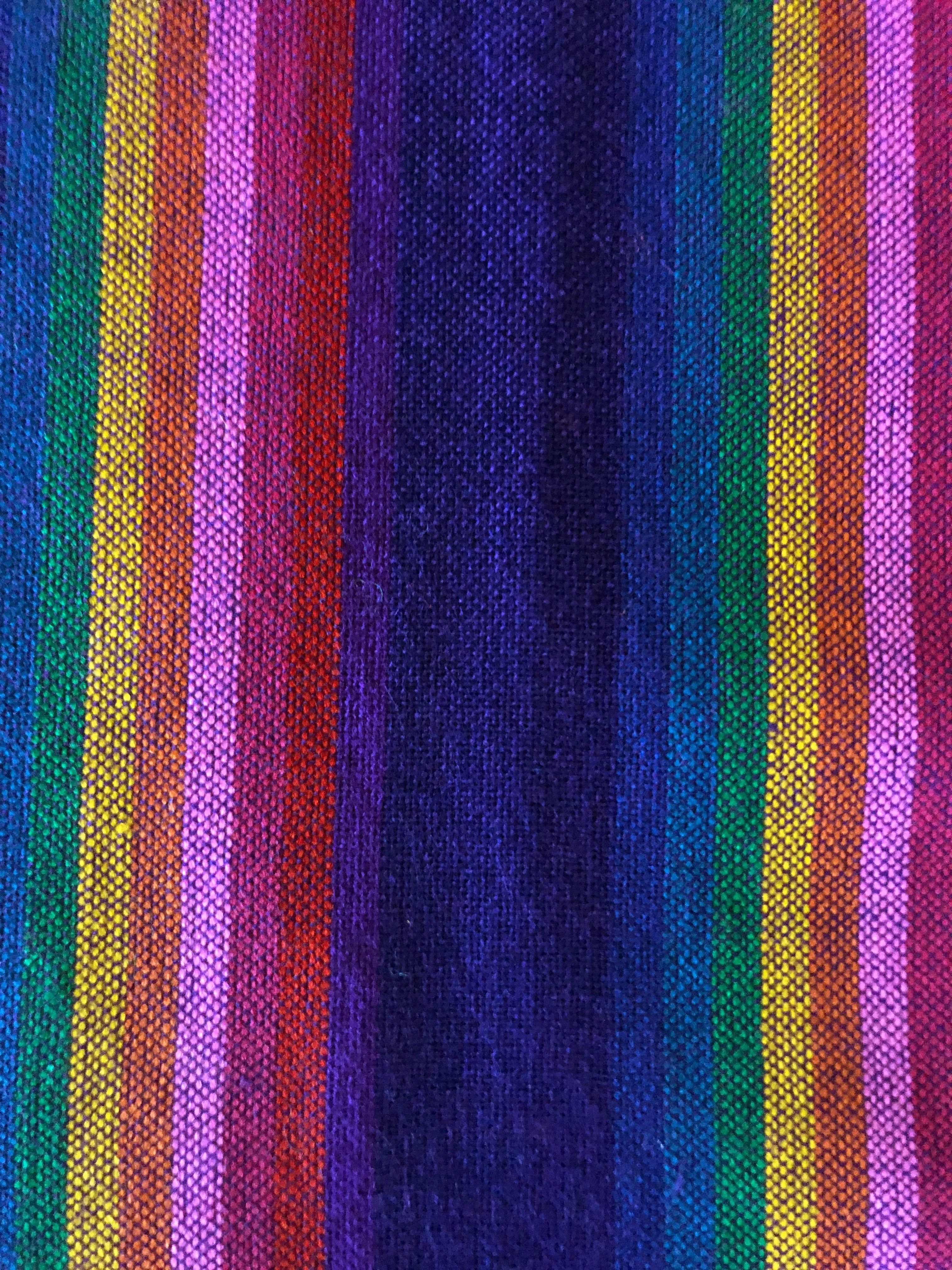 Mexican Table Runner Purple Stripes