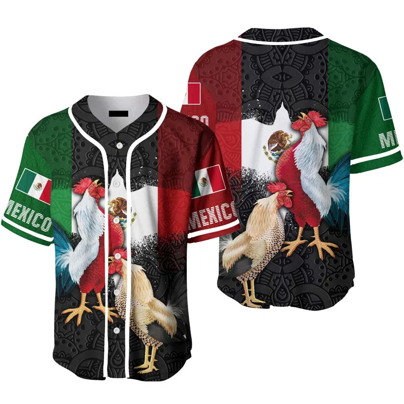 Mexico Flag Baseball Jersey, Idea Gift for Men & Women, Gift For Mexicans