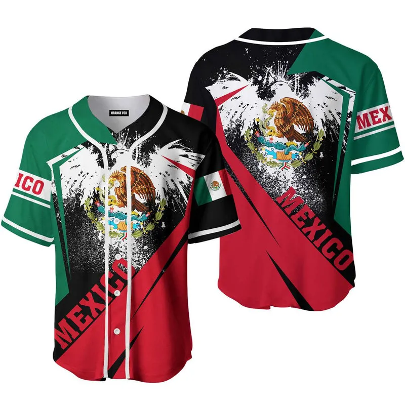 Mexico Flag Baseball Jersey, Idea Gift for Men & Women, Gift For Mexicans