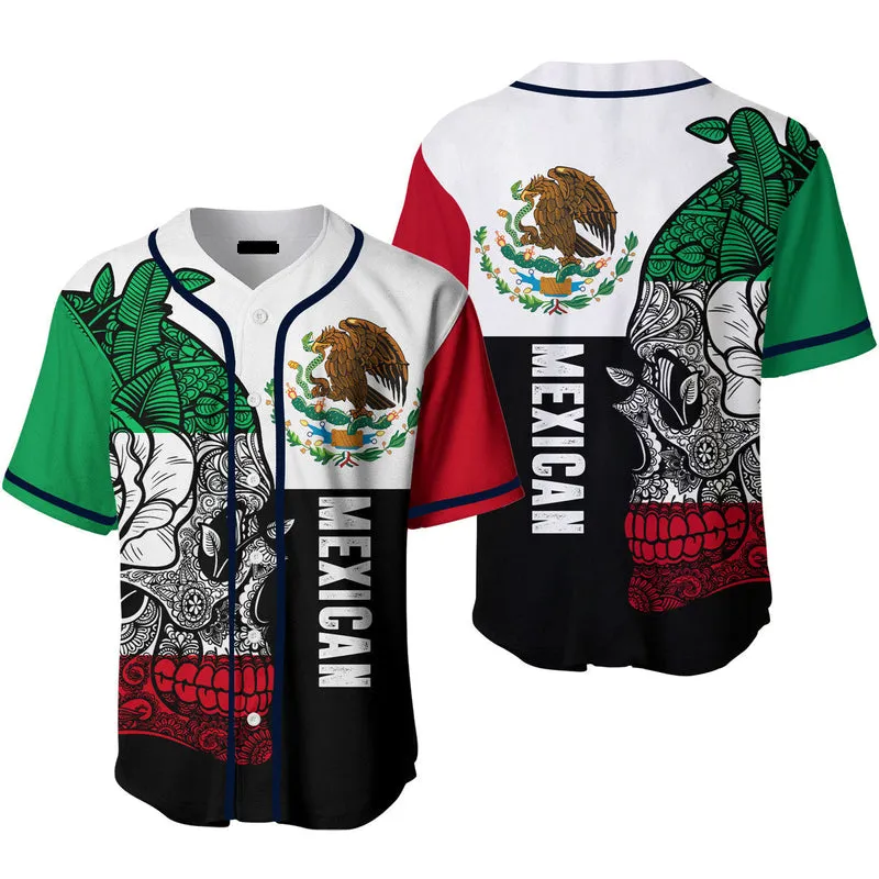 Mexico Flag Baseball Jersey, Idea Gift for Men & Women, Gift For Mexicans