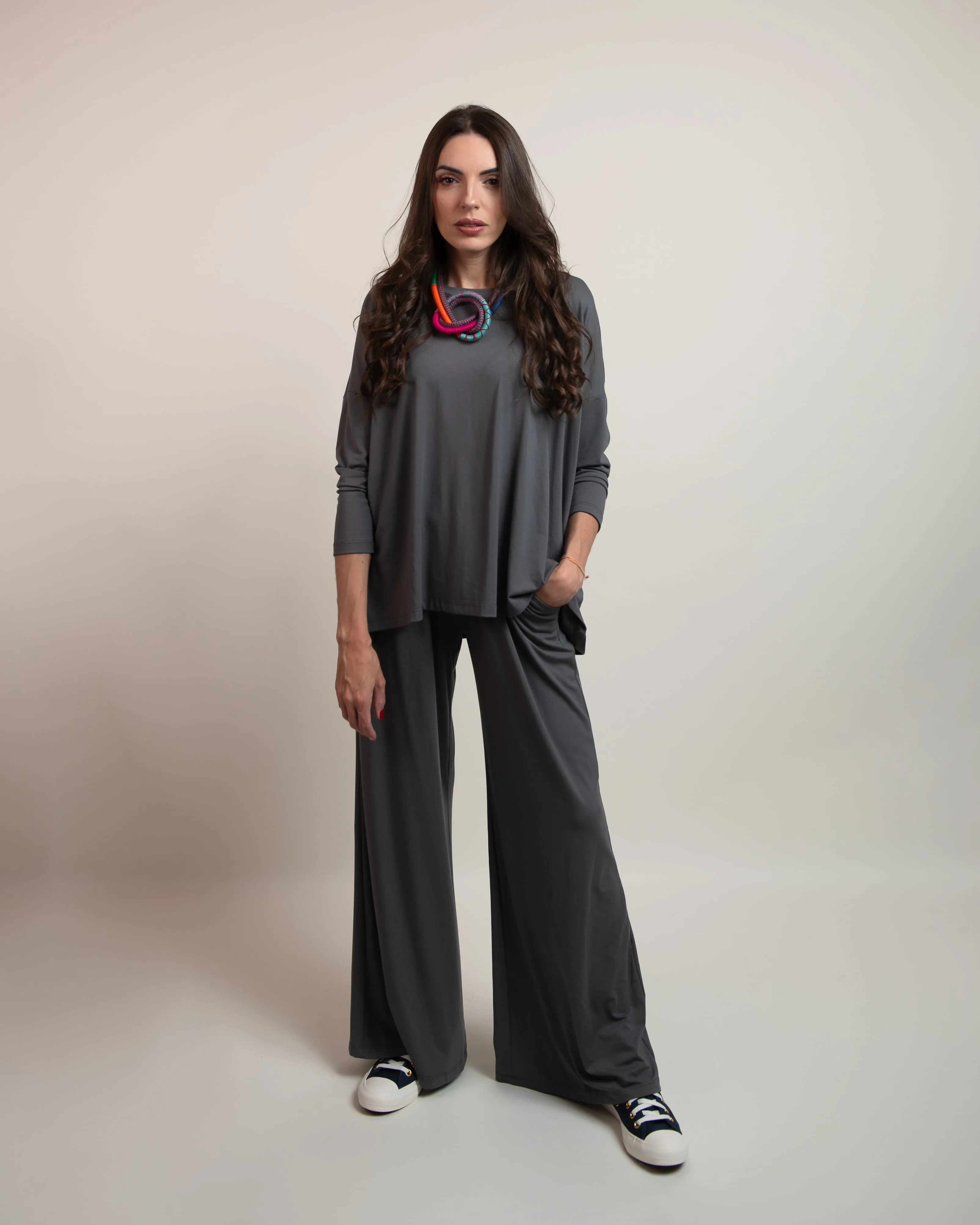 Mia - Blouse and Wide-Leg Pants (Two-piece set)