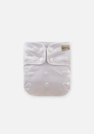 Miann & Co Reusable Cloth Nappy Optic White