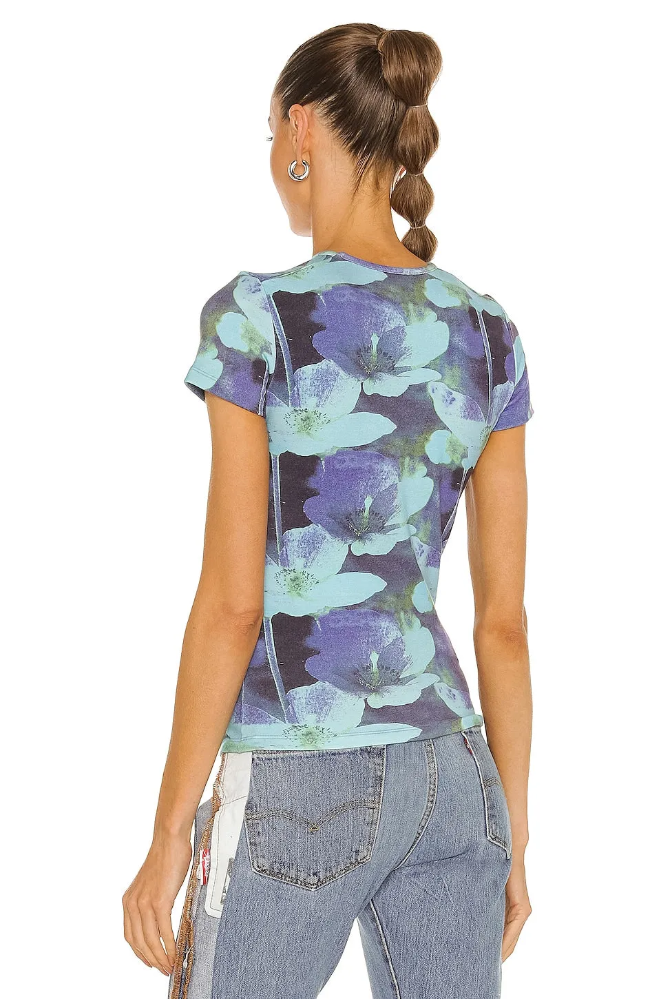 Miaou Mini T-shirt, Azul Print