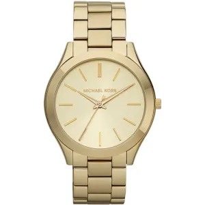 Michael Kors Ladies Watch Slim Runway Gold MK3179