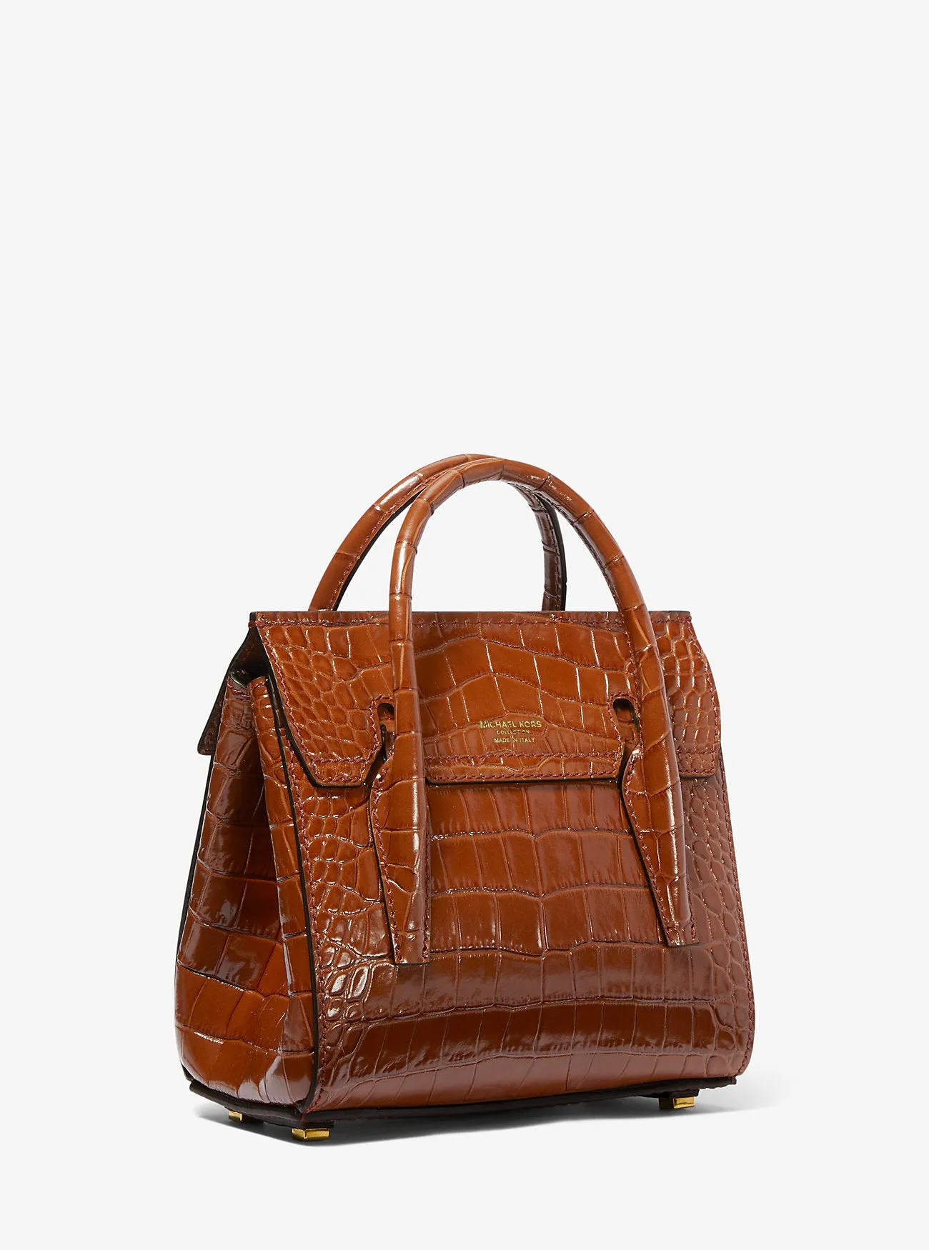 Michael Kors Mini Campbell Satchel in Croc-Embossed Leather