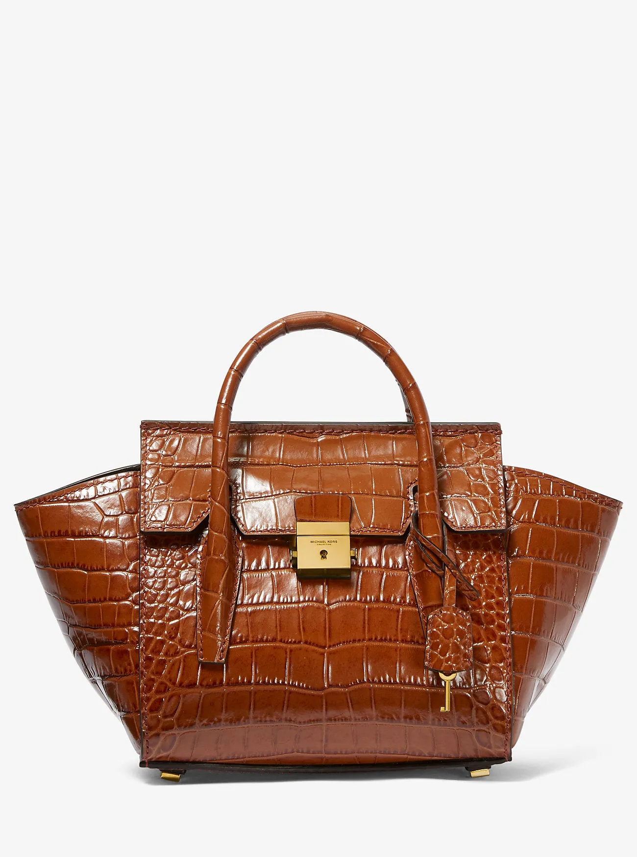 Michael Kors Mini Campbell Satchel in Croc-Embossed Leather