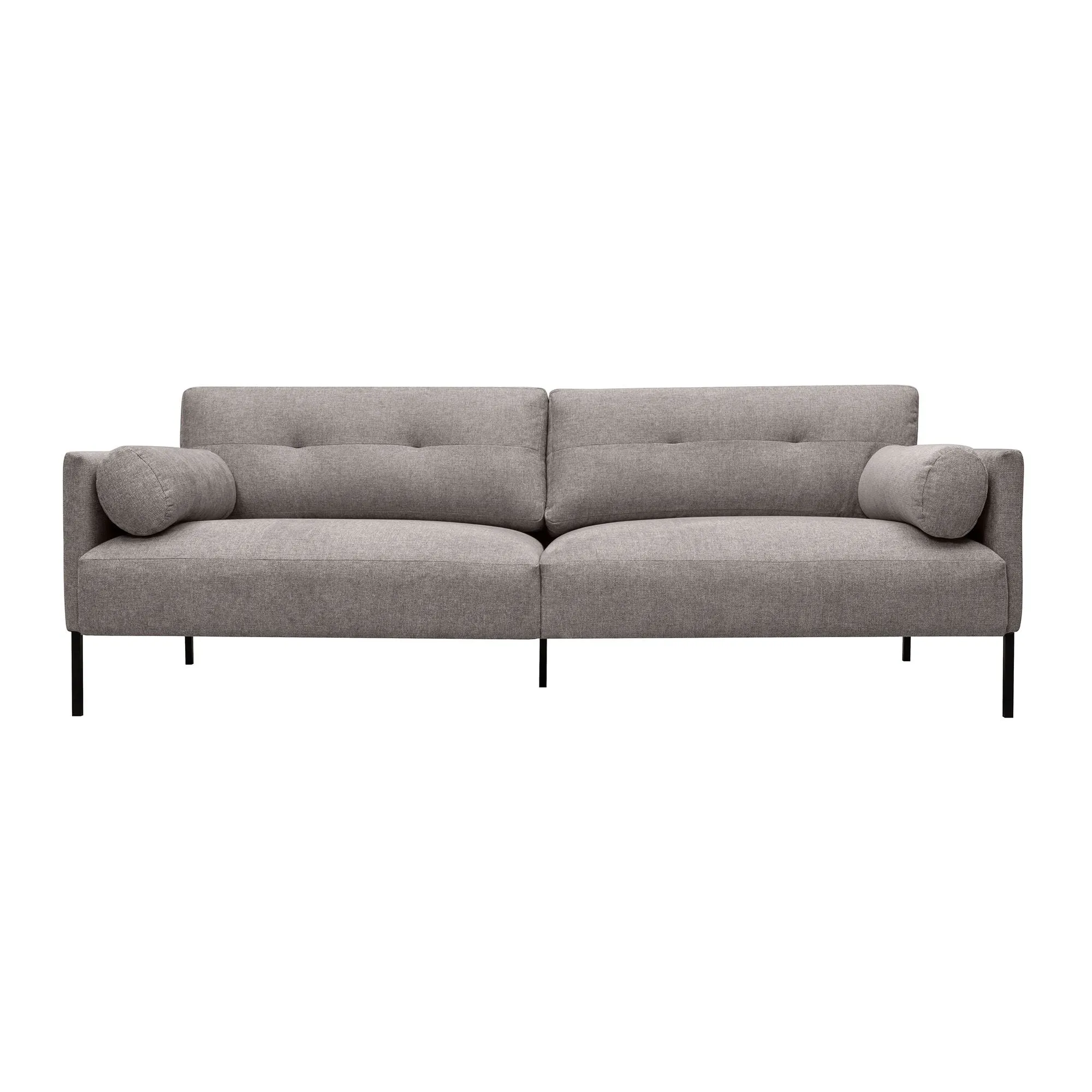 Michalina - 84" Fabric Sofa With Black Metal Legs