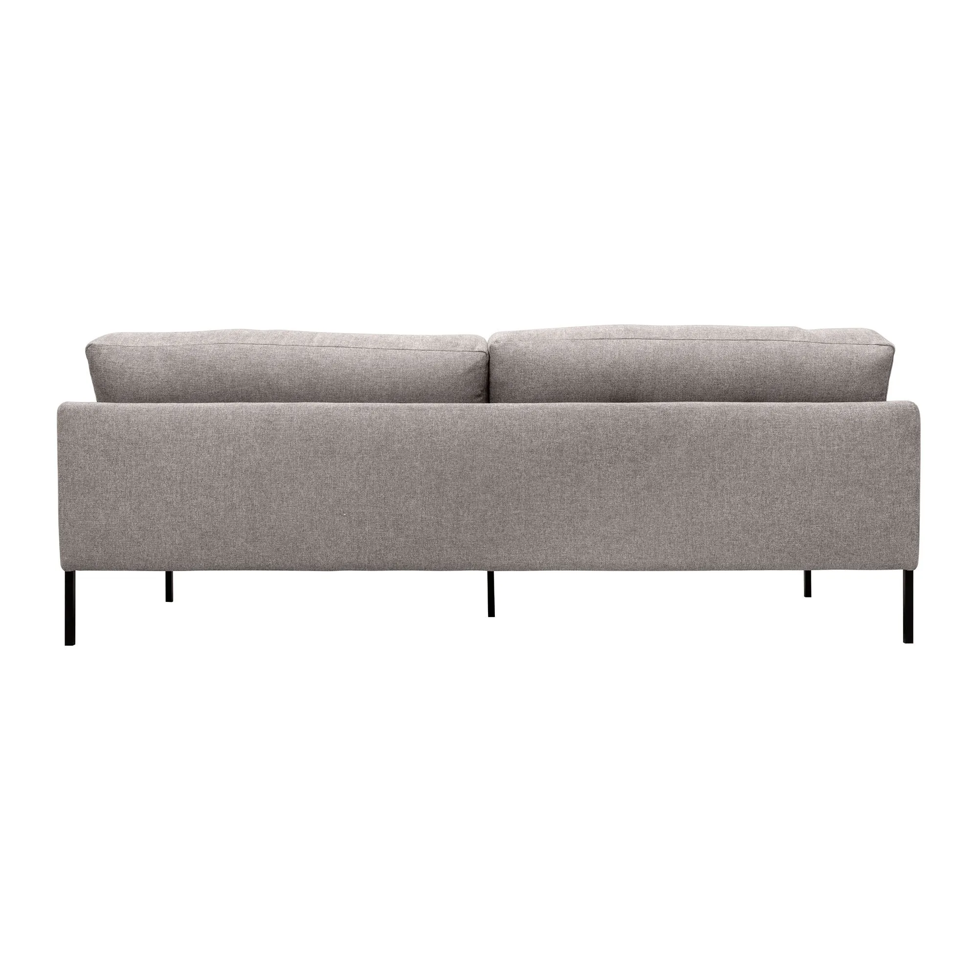 Michalina - 84" Fabric Sofa With Black Metal Legs