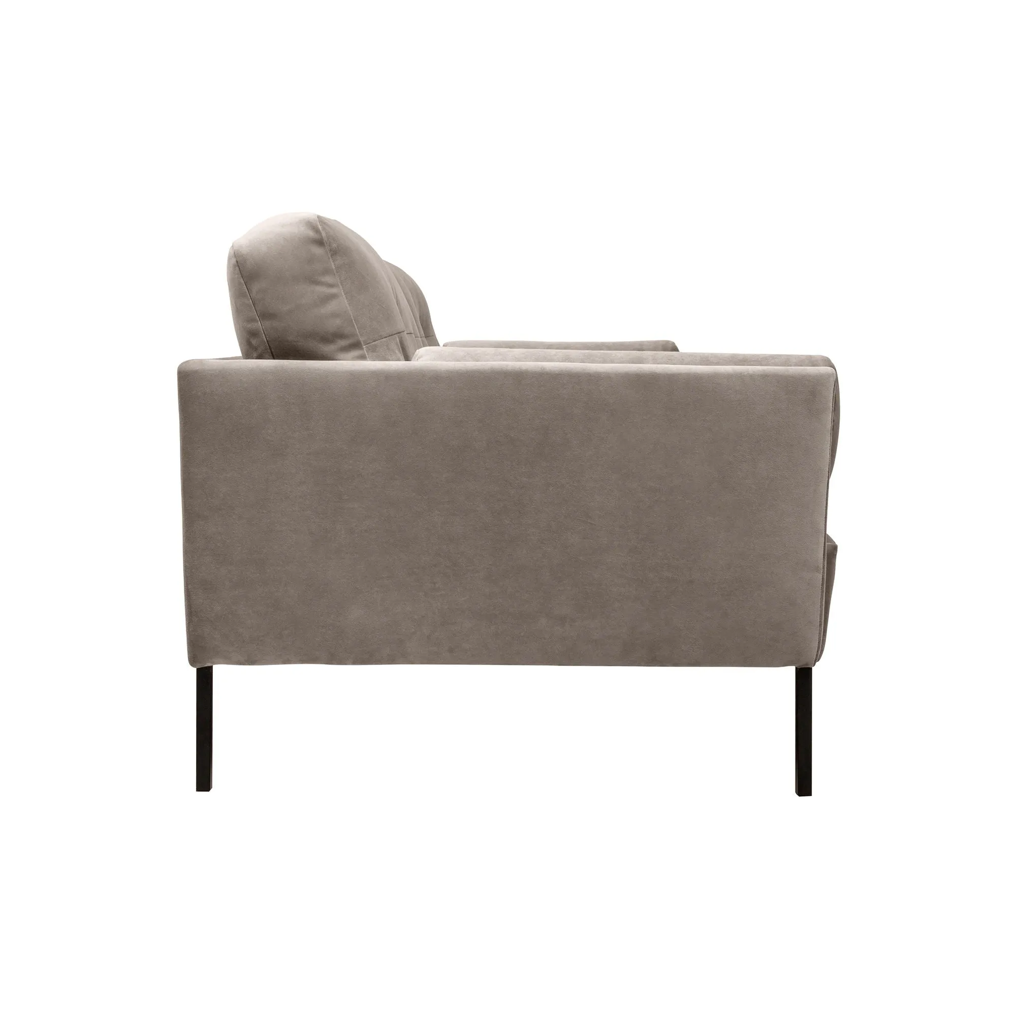 Michalina - 84" Fabric Sofa With Black Metal Legs