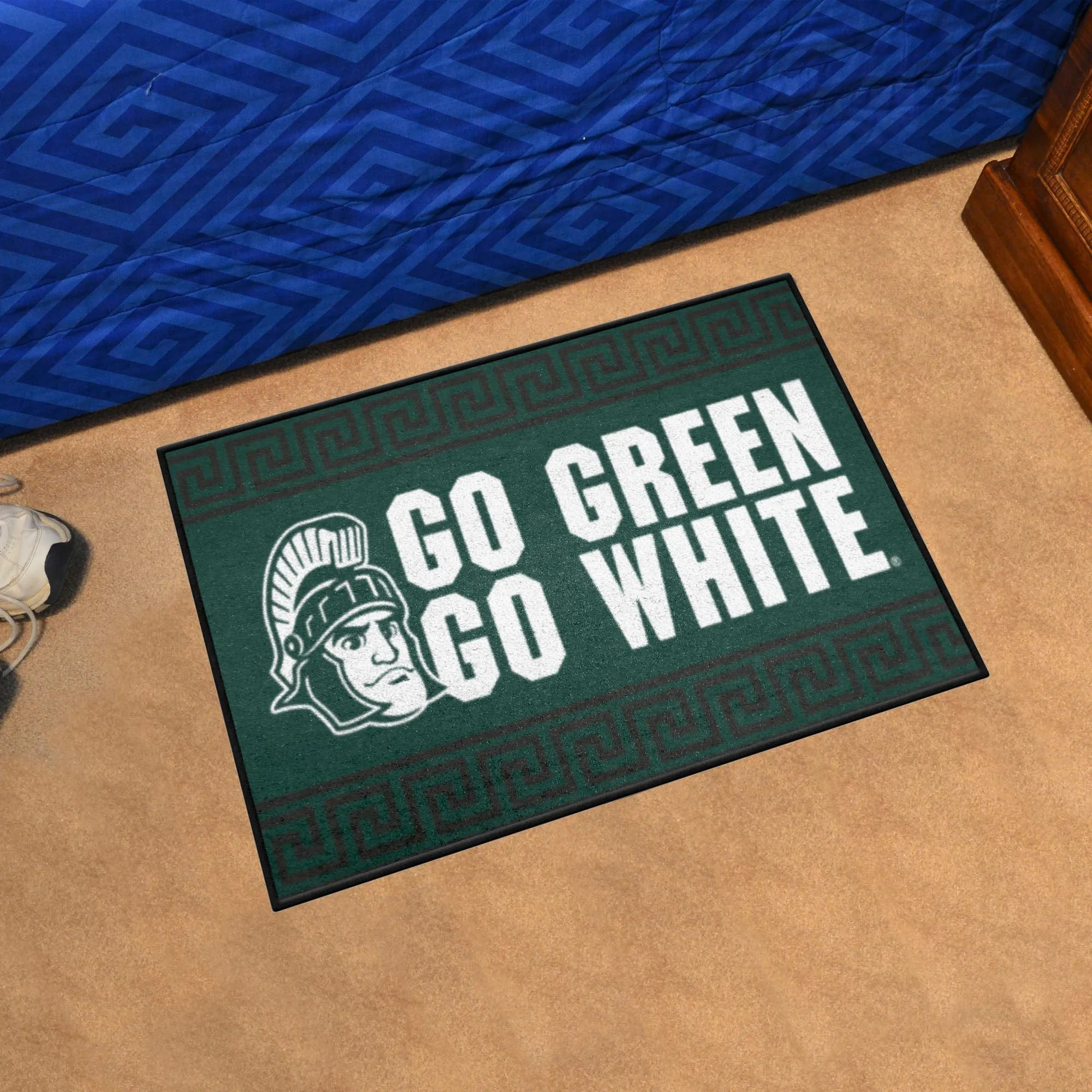 Michigan State Starter Mat Accent Rug - 19in. x 30in. Slogan Design