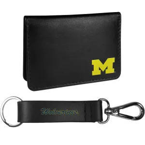 Michigan Wolverines Weekend Bi-fold Wallet & Strap Key Chain