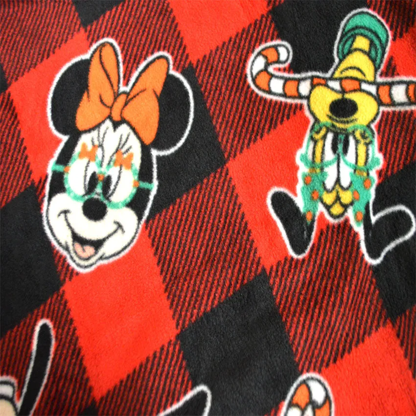 Mickey Minnie and Pluto Christmas Kids Holiday Fleece Pajama