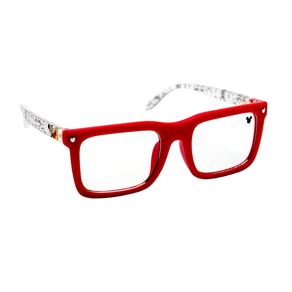 Mickey Red Wayfarer Frame Blue Light Blocking Glasses