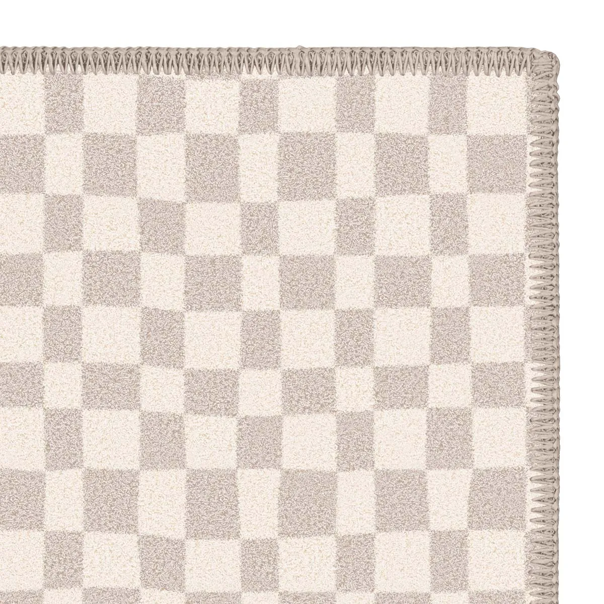 Micro Check Cotton Feel Rug