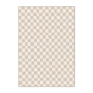 Micro Check Cotton Feel Rug