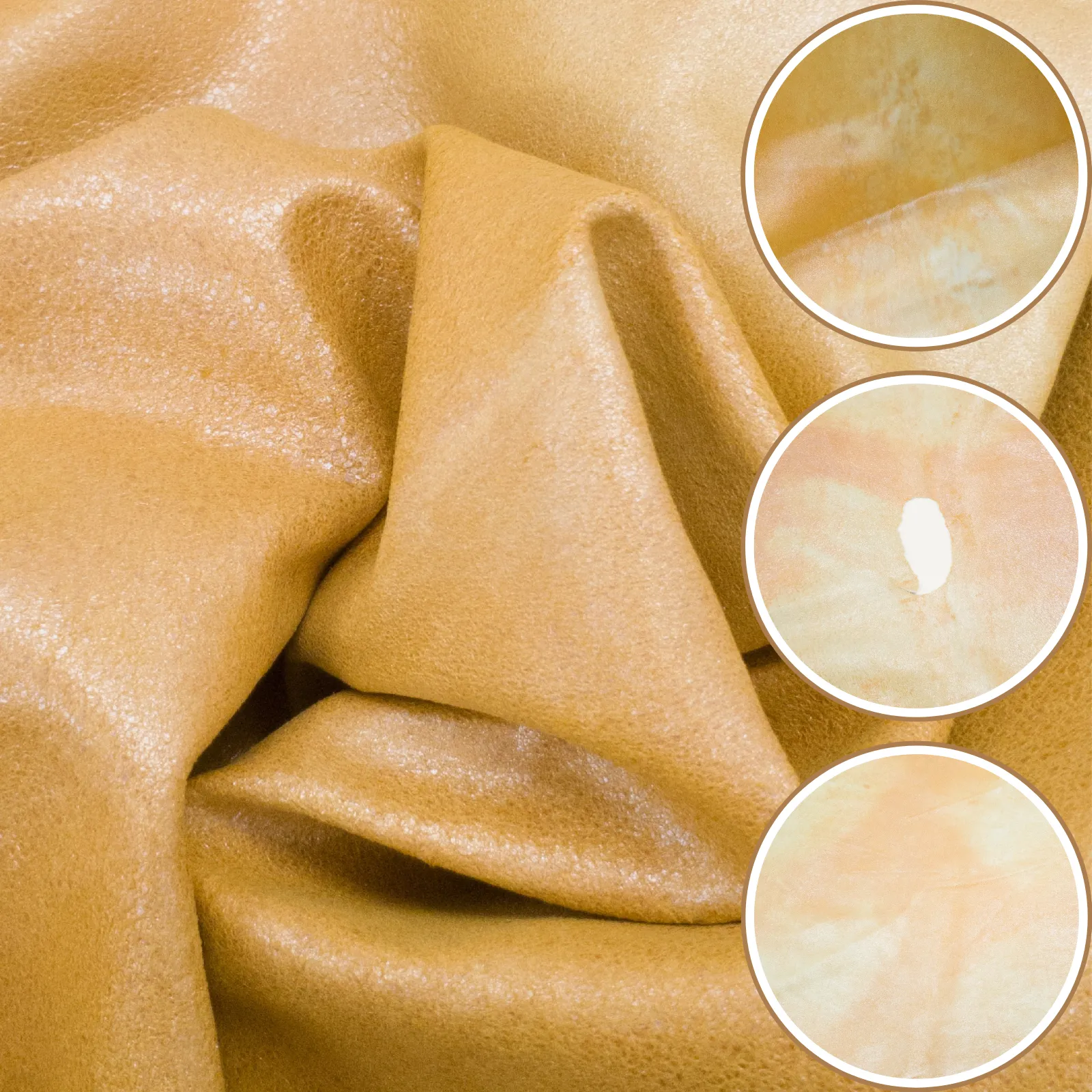 Micro-Nubuck Metallic, 3-10 Sq Ft, 1-4 oz, Lamb Hides