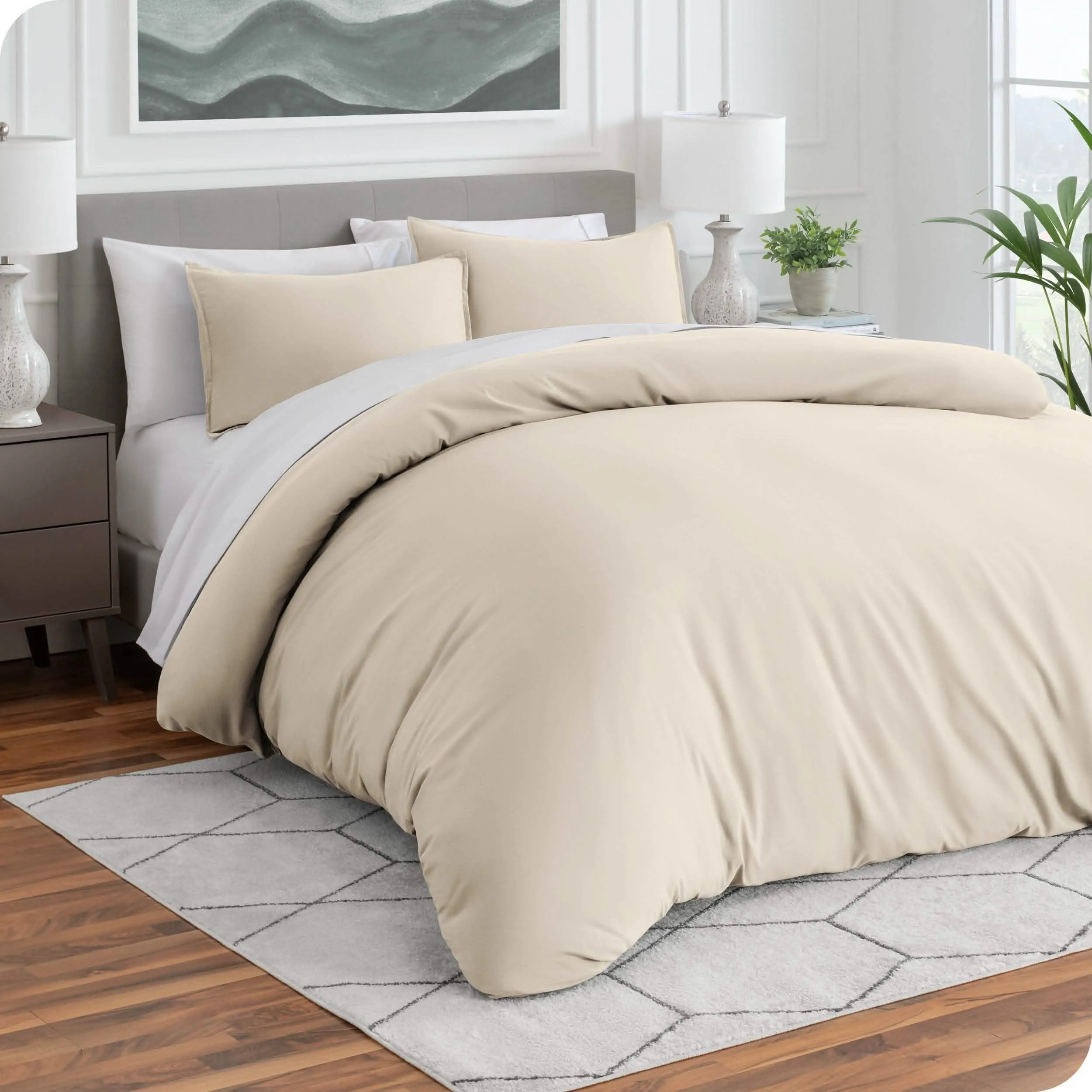 Microfiber Duvet Cover & Sham Set - King