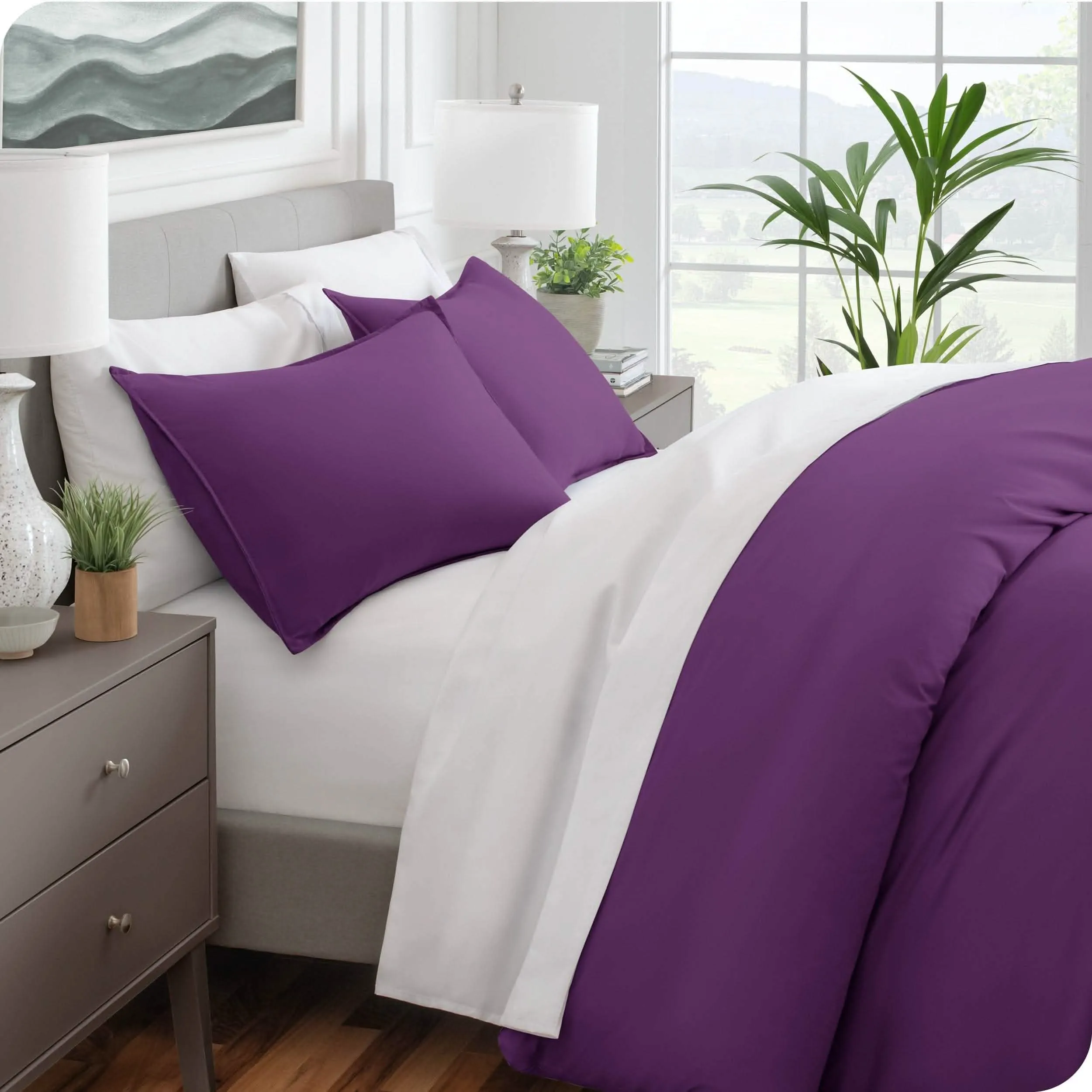 Microfiber Duvet Cover & Sham Set - King