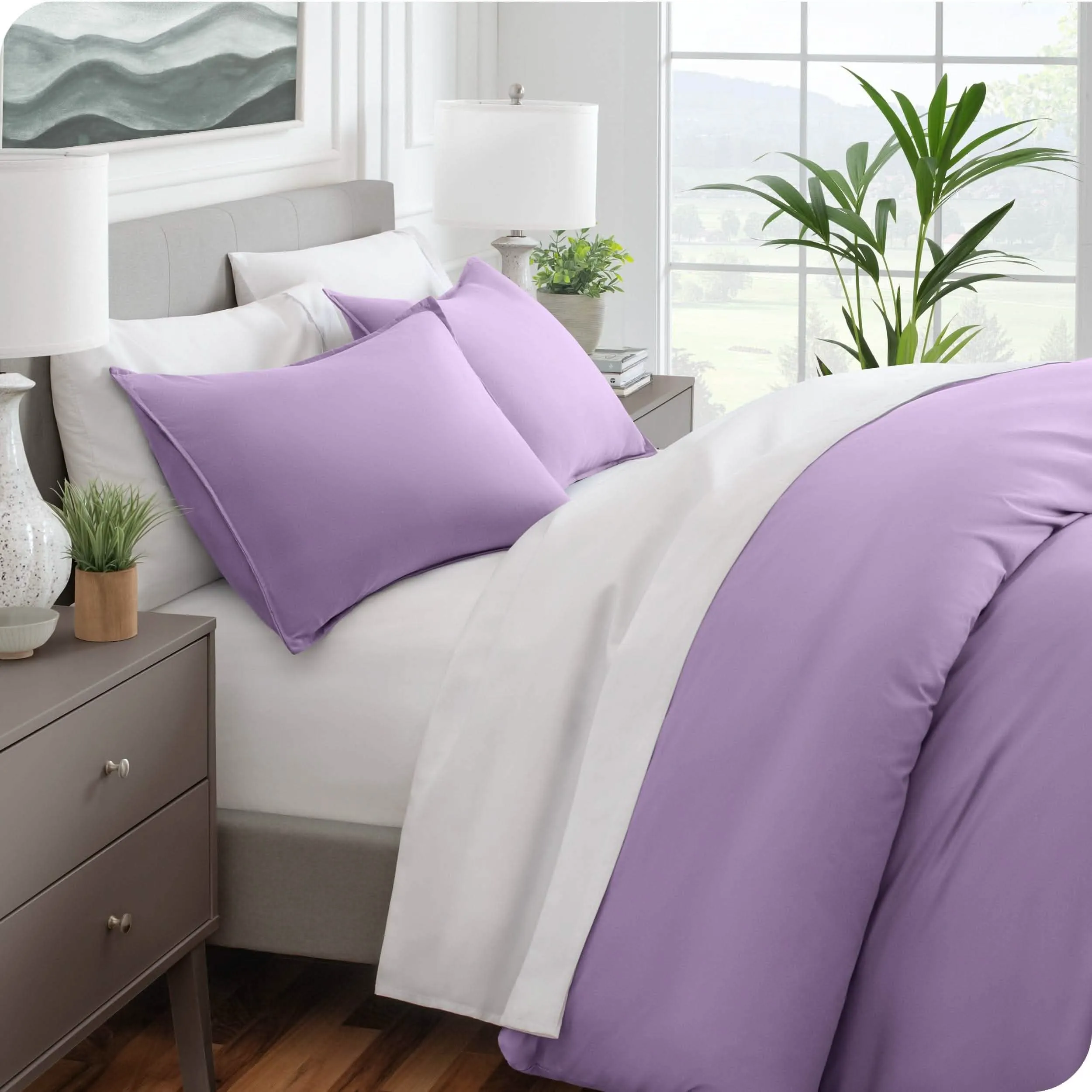 Microfiber Duvet Cover & Sham Set - King