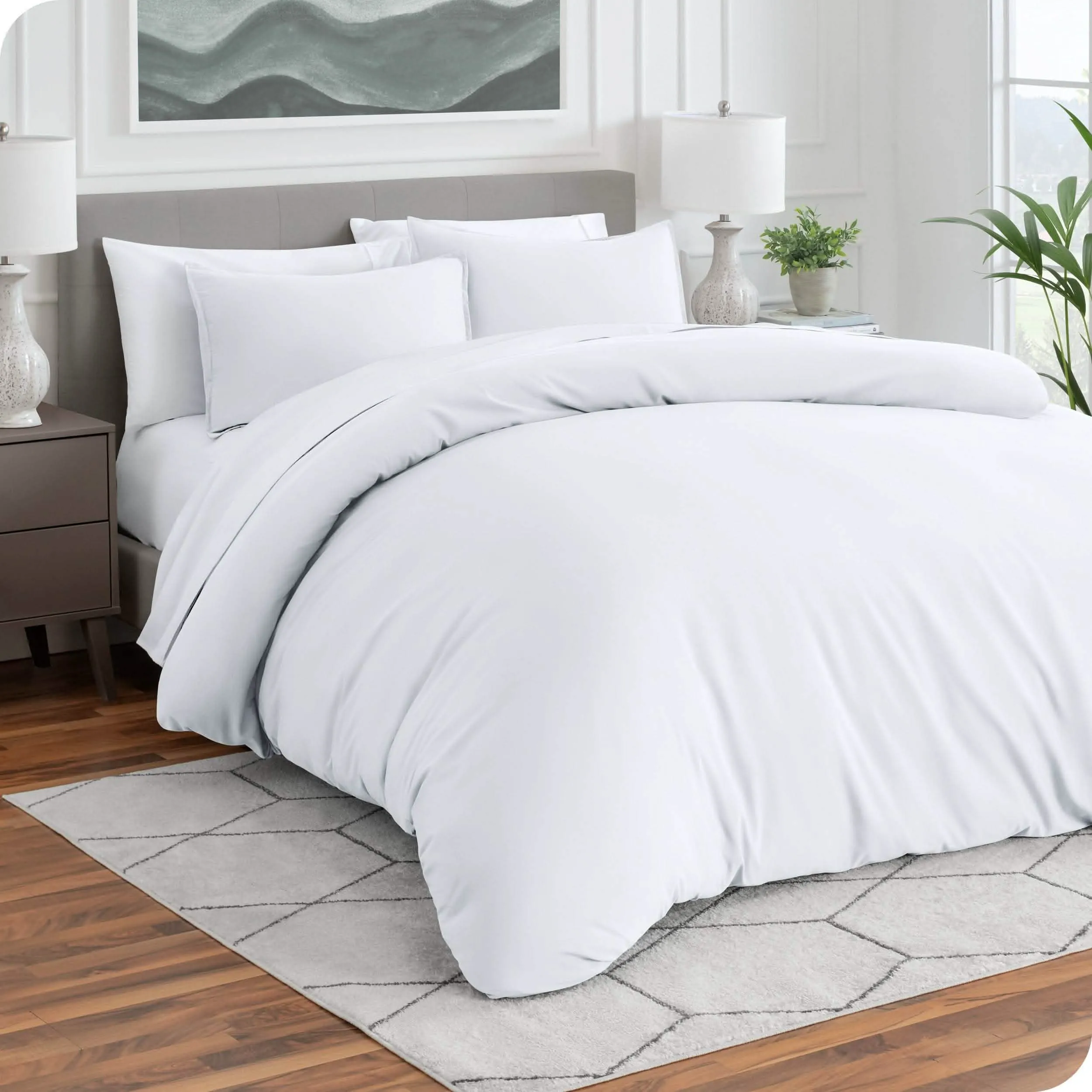 Microfiber Duvet Cover & Sham Set - King