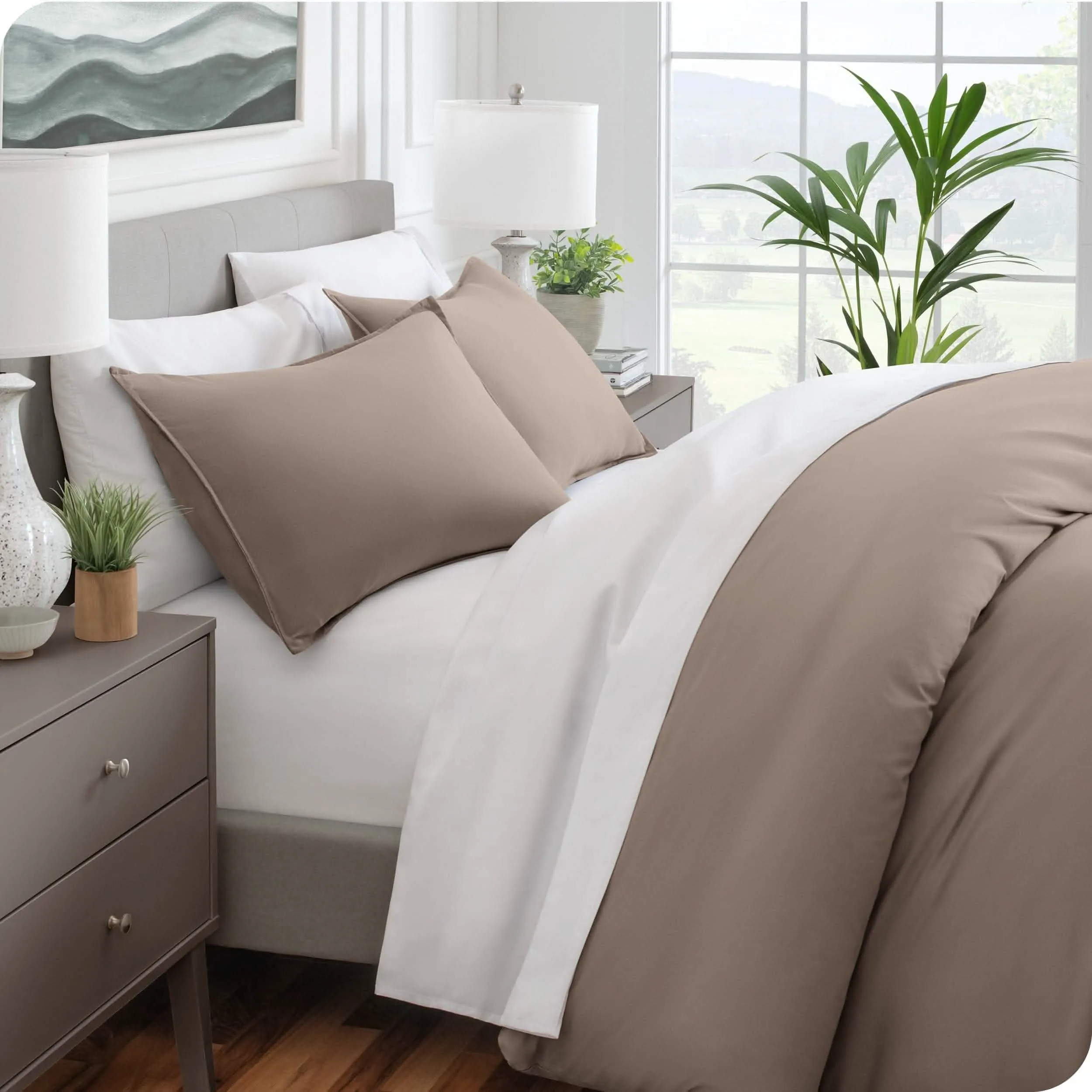 Microfiber Duvet Cover & Sham Set - King