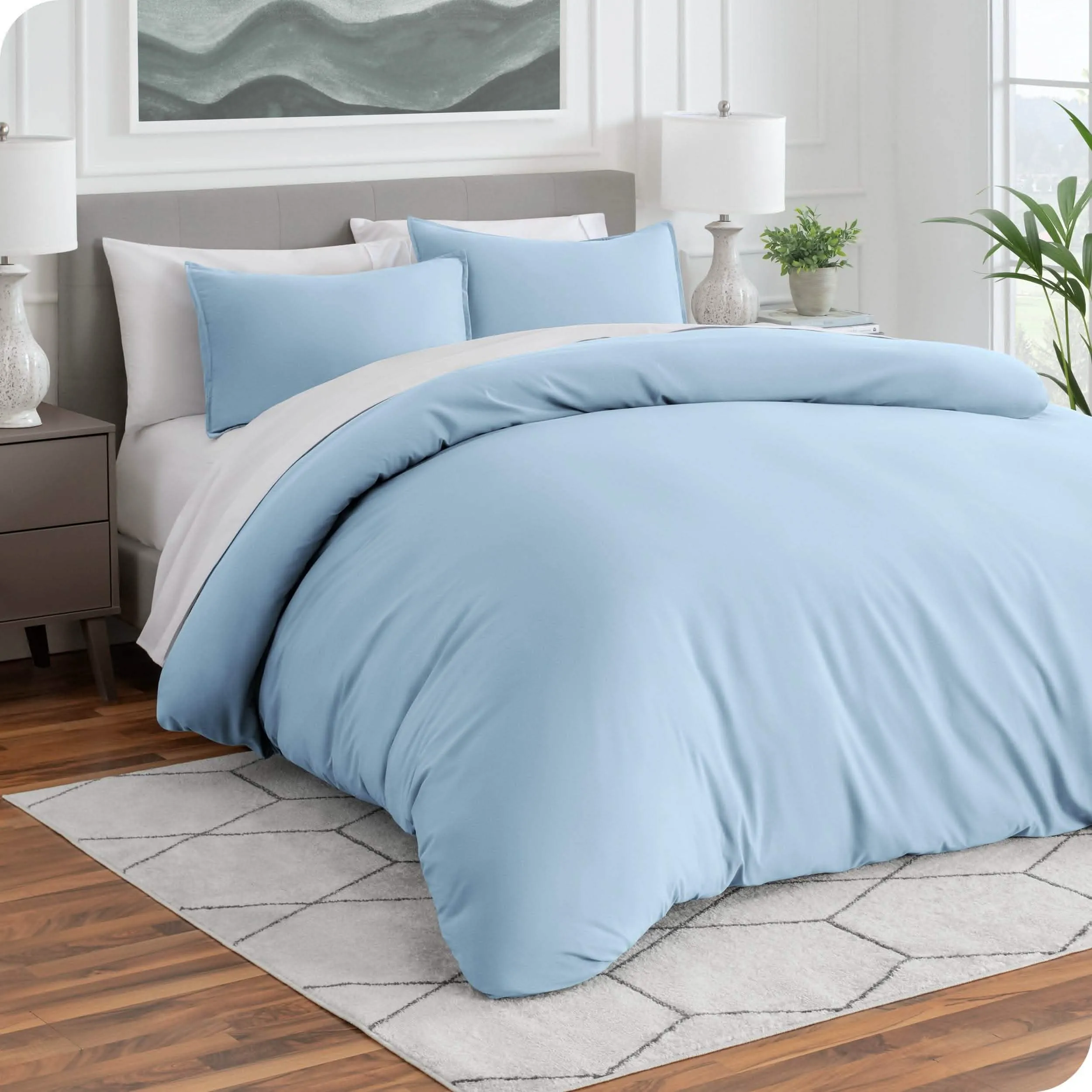 Microfiber Duvet Cover & Sham Set - King