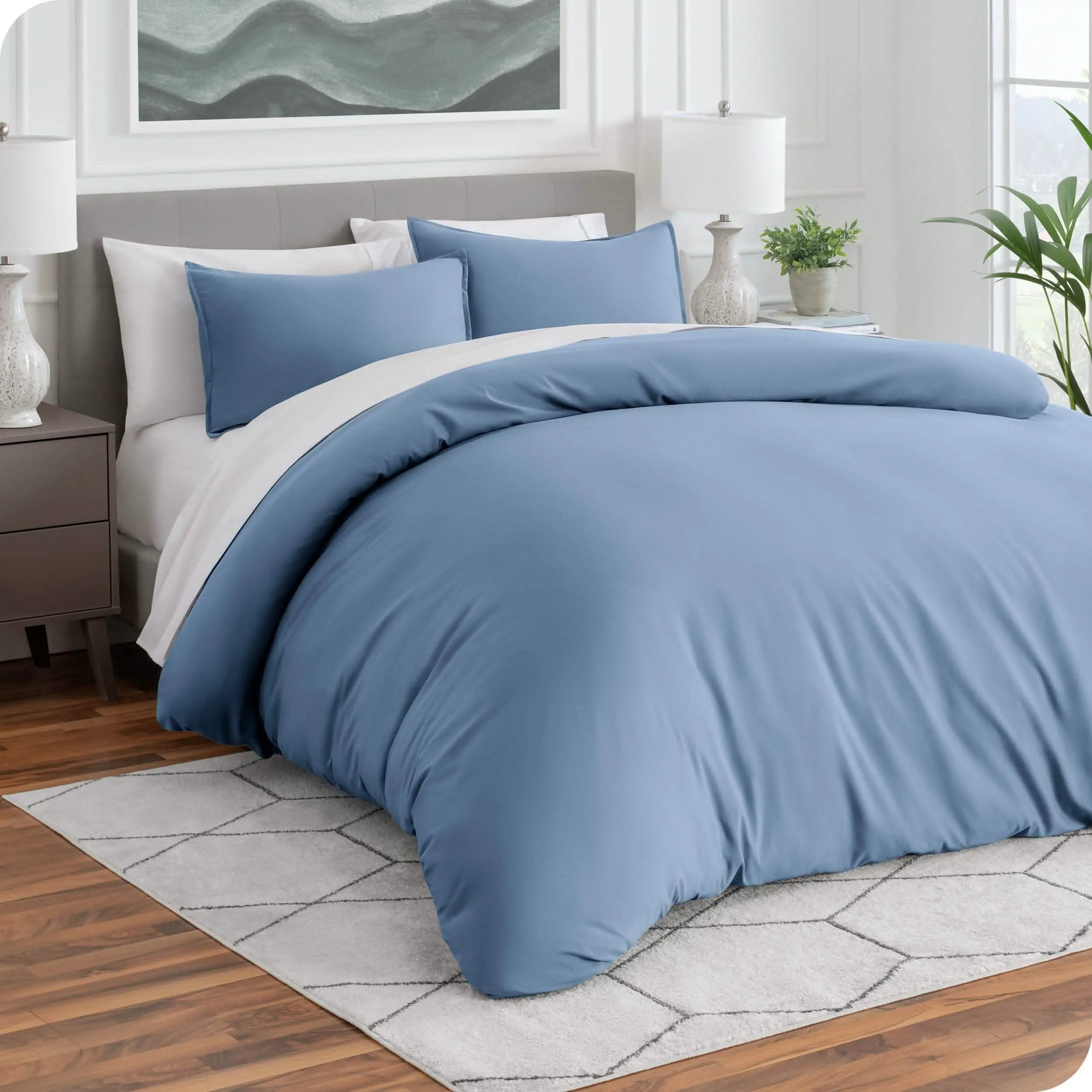 Microfiber Duvet Cover & Sham Set - King