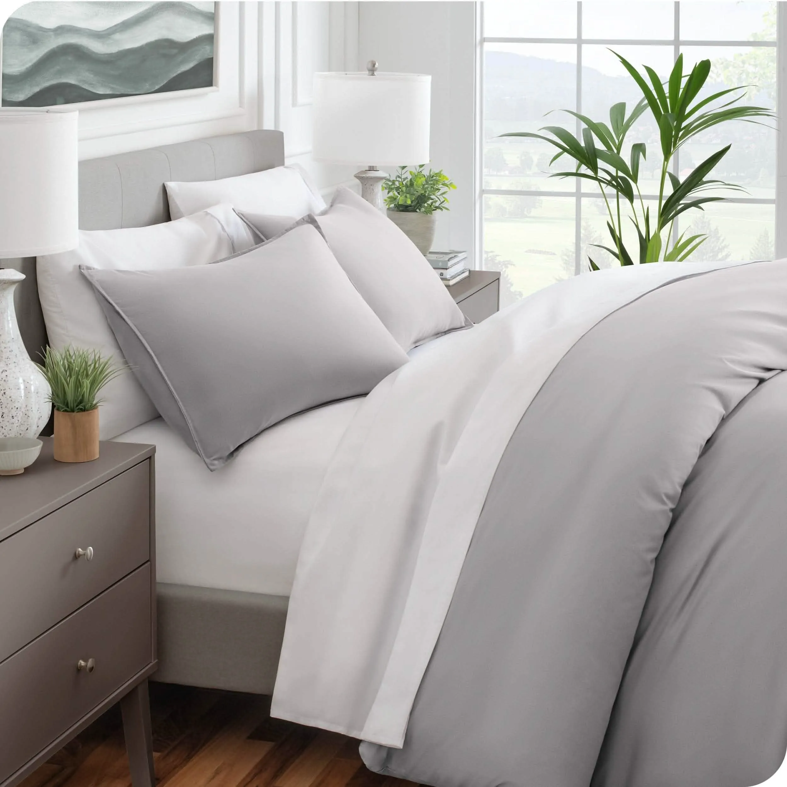 Microfiber Duvet Cover & Sham Set - King