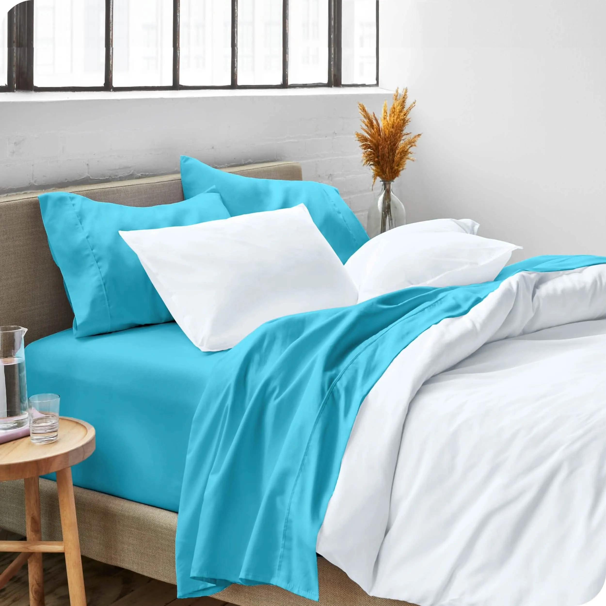 Microfiber Hydro-Brushed Sheet Set - Full