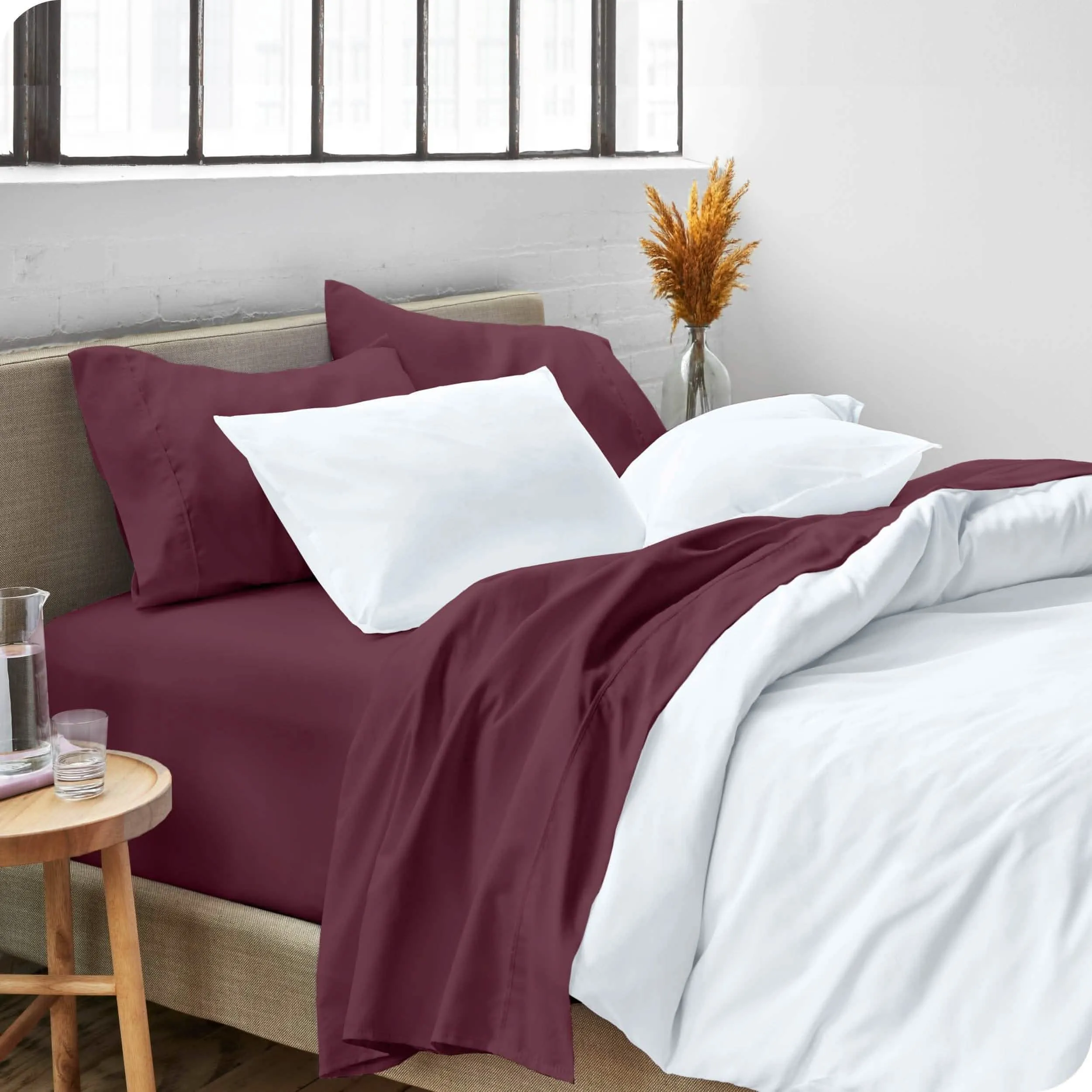 Microfiber Hydro-Brushed Sheet Set - Full