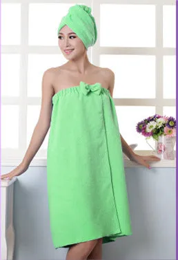 Microfiber Tube Top Bow To Wear Bath Towels