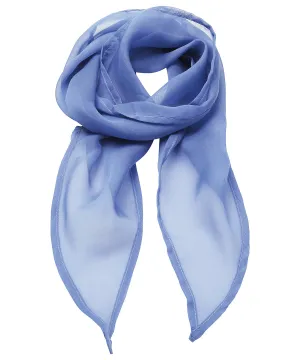 Mid Blue - 'Colours' Chiffon scarf