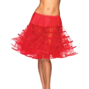 Mid-Length Red Petticoat - Leg Avenue