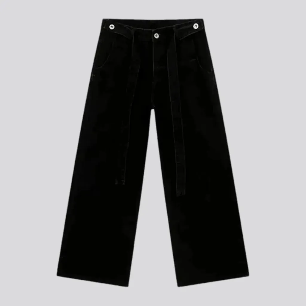 Mid rise baggy men's jeans